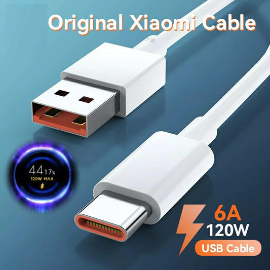 Original Xiaomi 120W USB Type C Turbo Charger Cable For Mi 12 11 10 Pro Ultra Lite Redmi Note K50 11 Poco X4 F3 M3 Black Shark.