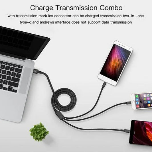 3 in 1 Multi-Charging & Data Cable