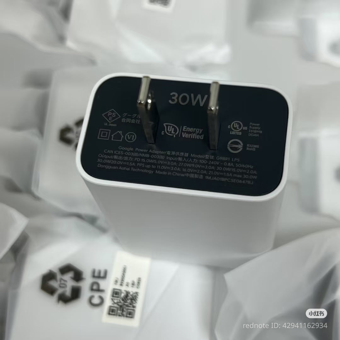 Original Google 30W PD Fast USB-C Charger