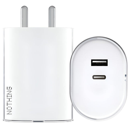 Nothing 45W Dual port, USB-C Rapid Charger (White)