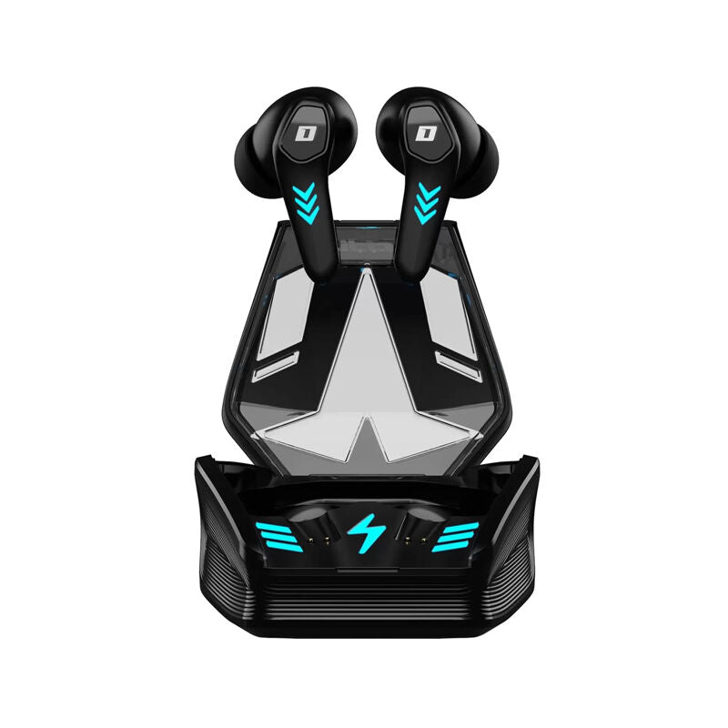 DEFY Gravity Turbo with Low Latency for Gaming, 30 Hours Playback, LED Lights Bluetooth Headset.
