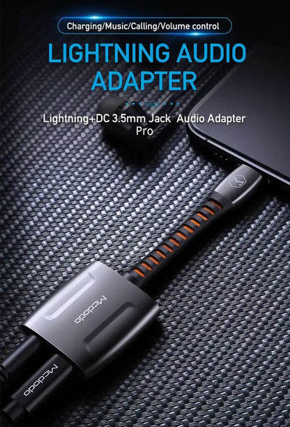 Mcdodo CA-634 Odin Series Lightning to Lightning & DC3.5mm Audio Adapter Pro