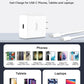Google 45W PD fast Charger in Pakistan showing universal compatibility for phones and laptops 