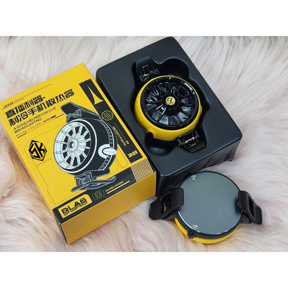 MEMO DLA6 Mobile Phone Radiator Phone Cooling Fan Case Cold Wind Handle Fan for PUBG Mobile Gaming Phone Cooler Phone Cooling Fan Case.