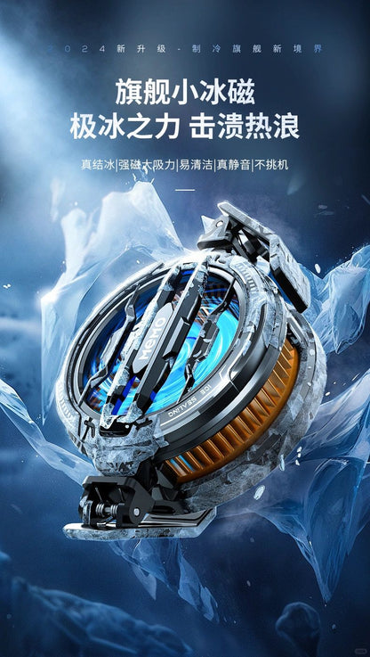 MEMO DLA6 Mobile Phone Radiator Phone Cooling Fan Case Cold Wind Handle Fan for PUBG Mobile Gaming Phone Cooler Phone Cooling Fan Case.