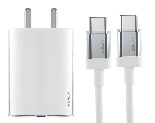 Nothing 45W Dual port, USB-C Rapid Charger (White)