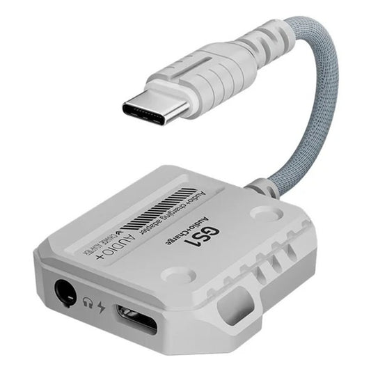 Plextone GS1 2 in 1 Gaming Adapter with Type-C 60W Fast Charging & 3.5mm 3D Stereo Sound.