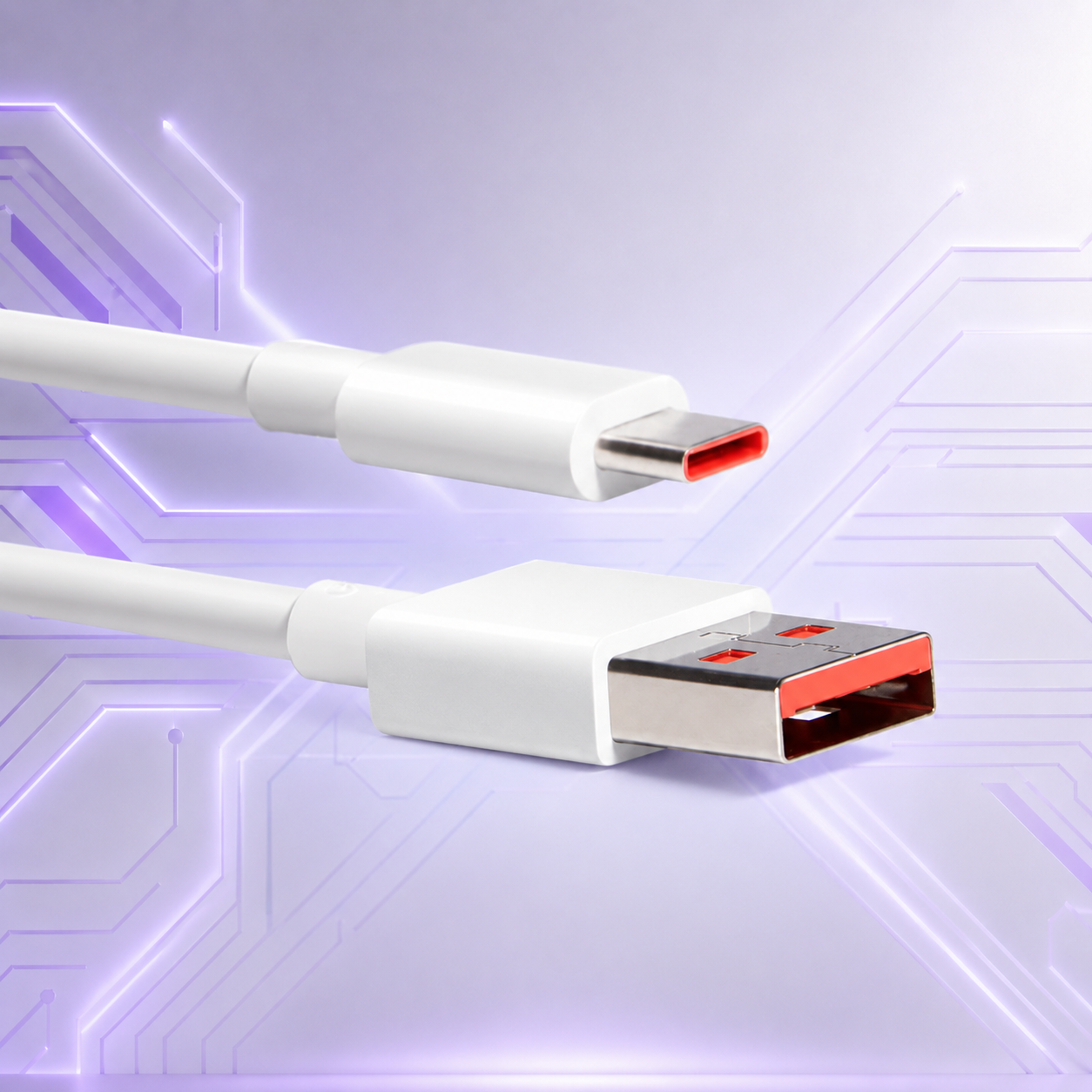 Original Mi USB-A to Type-C 6A fast charging cable for Xiaomi, Redmi, POCO smartphones, and USB-C devices