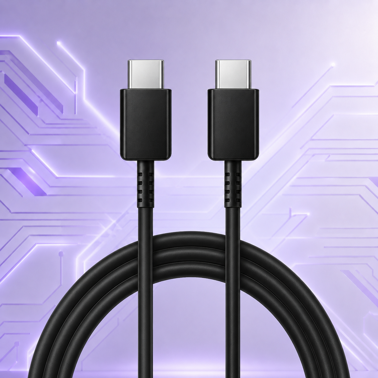 Original Samsung Type-C to Type-C fast charging cable for Samsung Galaxy phones, tablets, and USB-C devices