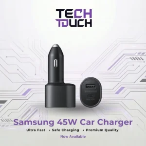 Samsung 45W Car Charger – Dual Port Fast Charging
